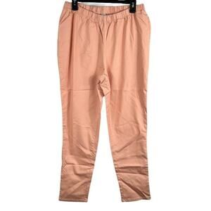 Woman Within Peach Elastic Waist Pants 16W